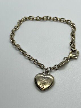 925 Sterling Silver Charles Garnier Heart Bracelet